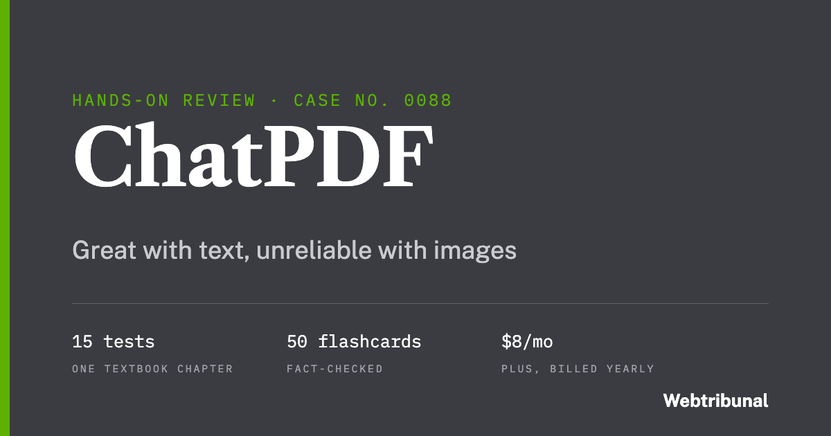 ChatPDF hands-on review